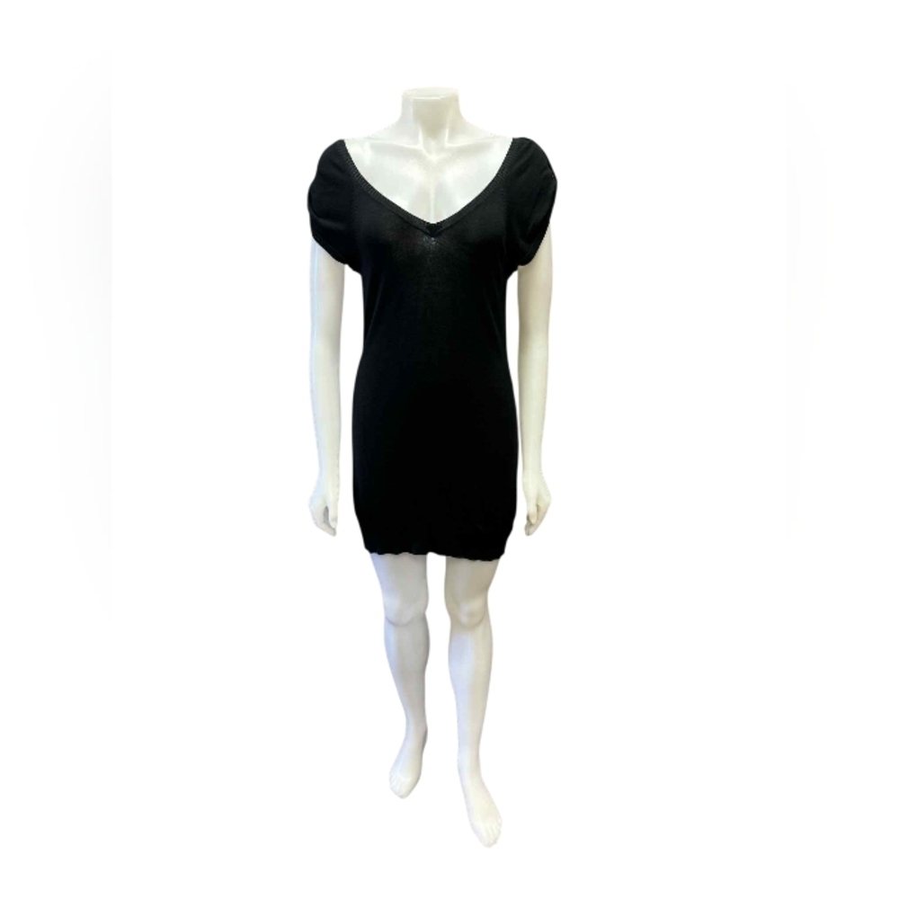 BCBG Max Azria Knit Dress Black Size Medium SS Womenโs size medium EUC